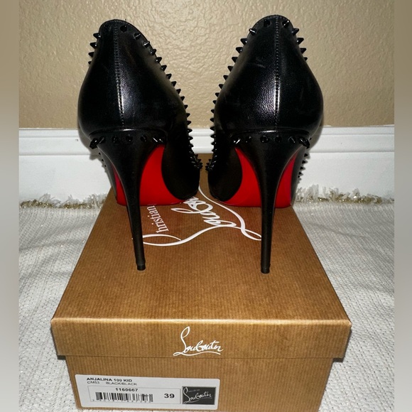 Christian Louboutin 100 Anajalina Spike Kid Leather - Picture 5 of 9